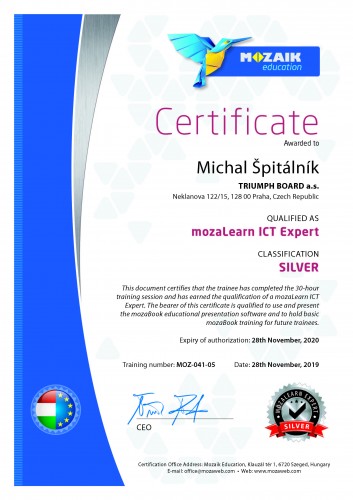 Školení Silver MozaLearn ICT Expert